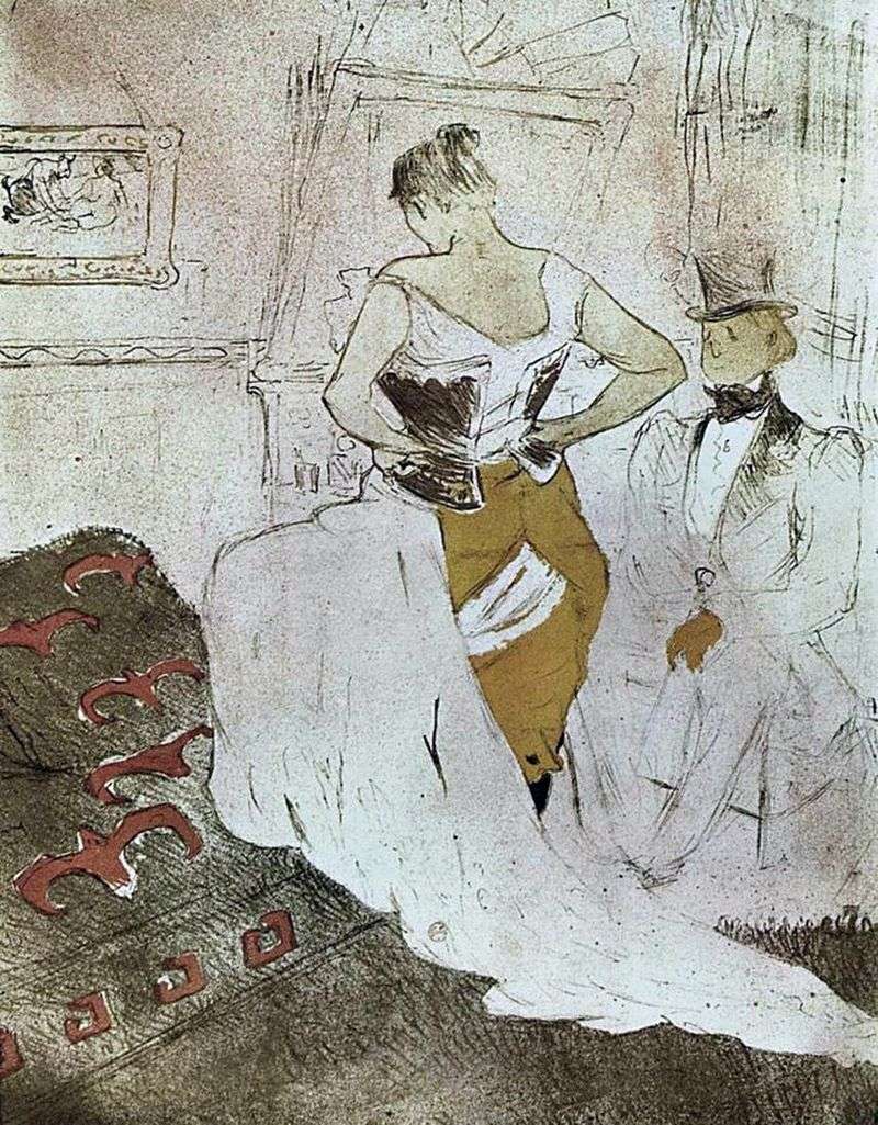 Gorsetowa dziewczyna   Henri de Toulouse Lautrec