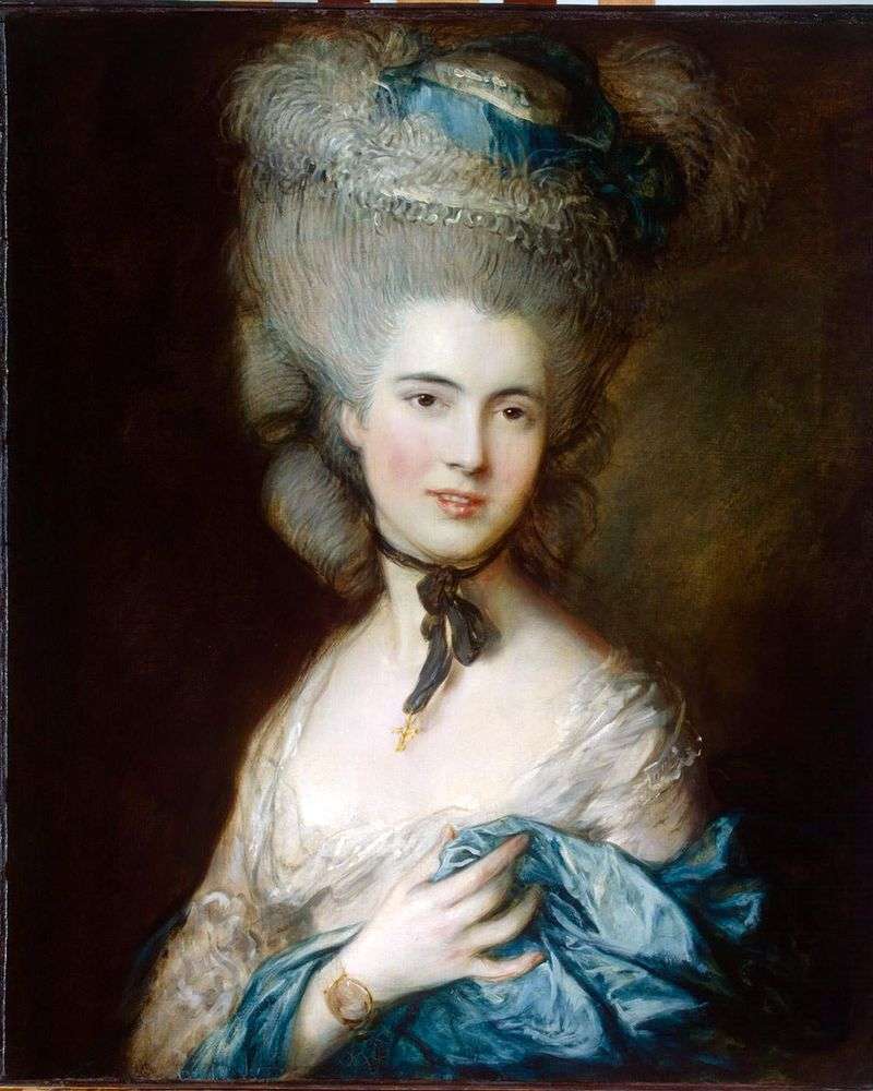 Portret Duchess de Beaufort (Lady in Blue)   Thomas Gainsborough