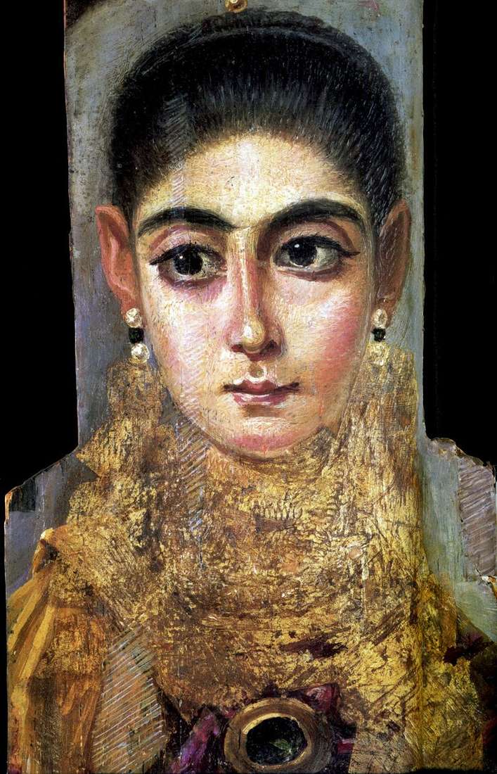 Portret młoda dama   Fayum portret