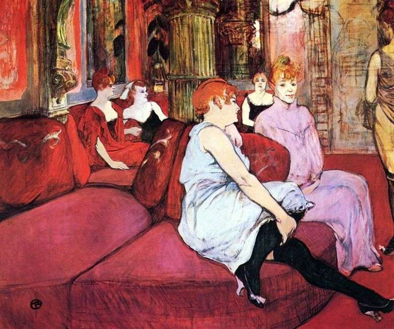 Salon na ulicy Moulin   Henri de Toulouse Lautrec