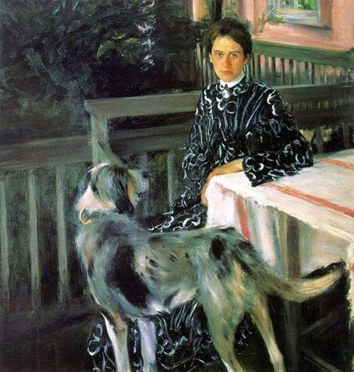 Portret żony Julii Kustodiyev   Borys Kustodiew