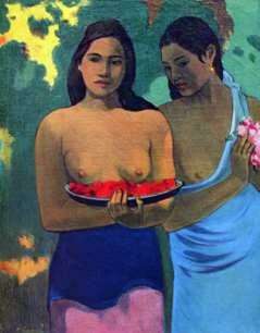 Dwóch Tahitańczyków   Paul Gauguin