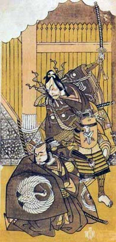 Aktorzy Ichikawa Yaozo II i Ichikawa Dandzuro V   Katsukawa Syunse