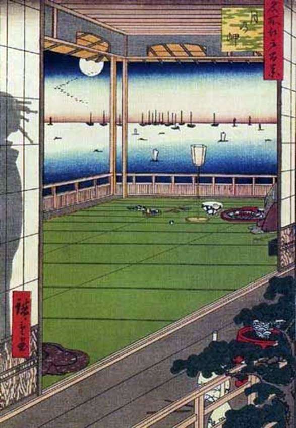 Księżyc nad przylądkiem   Ando Hiroshige