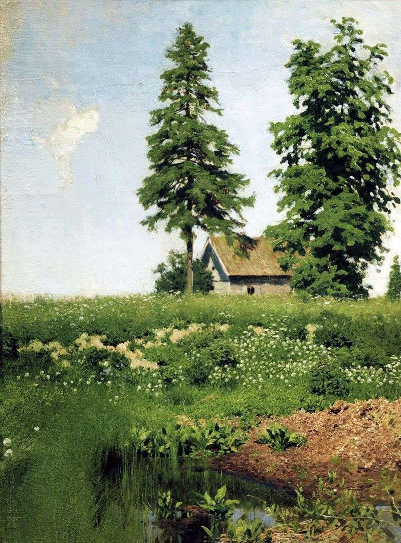 Chata na łące   Isaac Levitan