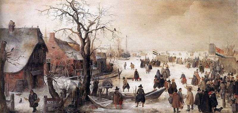 Zimą na kanale   Hendrick Averkamp