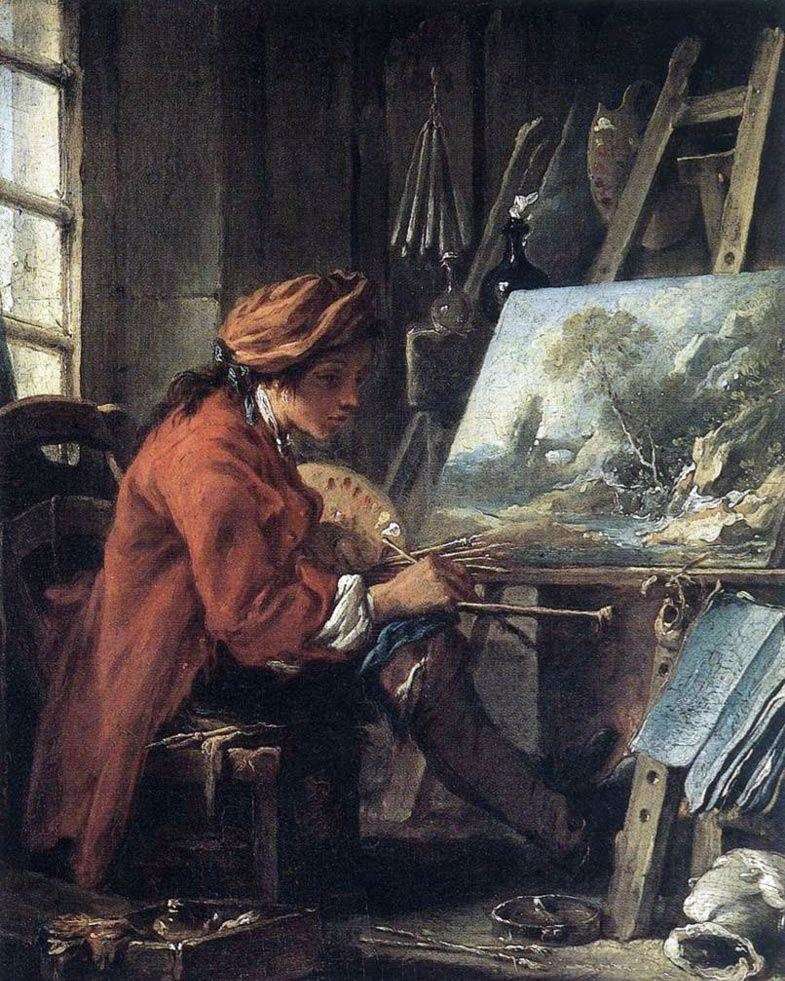 Artysta w swojej pracowni   Francois Boucher