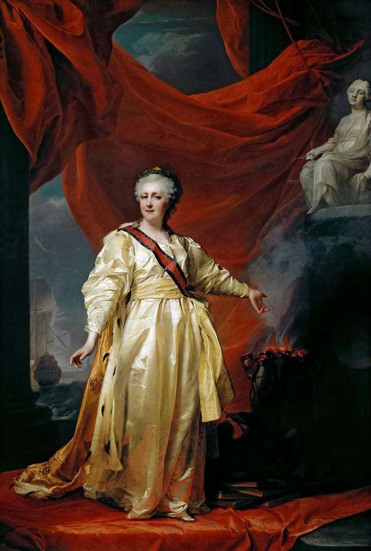 Catherine II   ustawodawca w świątyni bogini sprawiedliwości   Dmitrij Lewicki