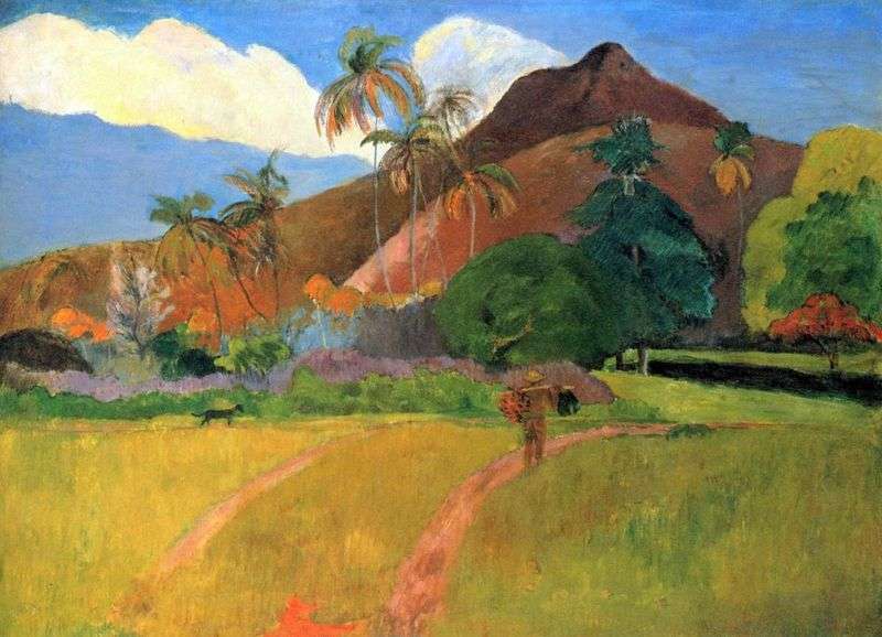 Góry na Tahiti   Paul Gauguin