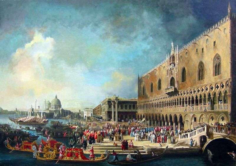 Odbiór francuskiego ambasadora w Wenecji   Antonio Canaletto