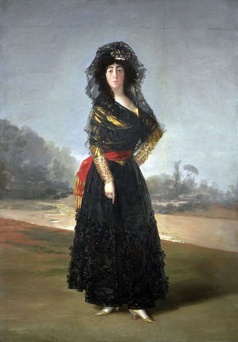 Duchess Alba in Black   Francisco de Goya