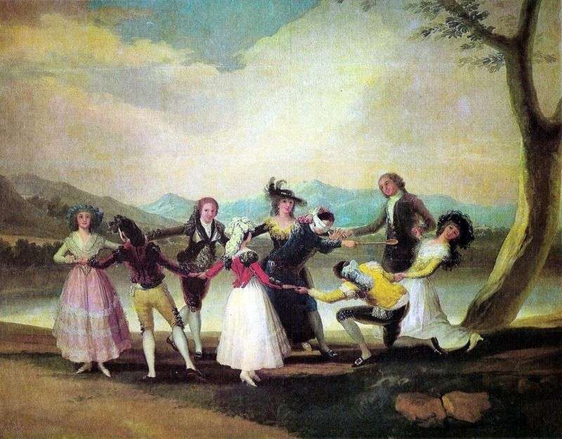 Hidden mans buff   Francisco de Goya