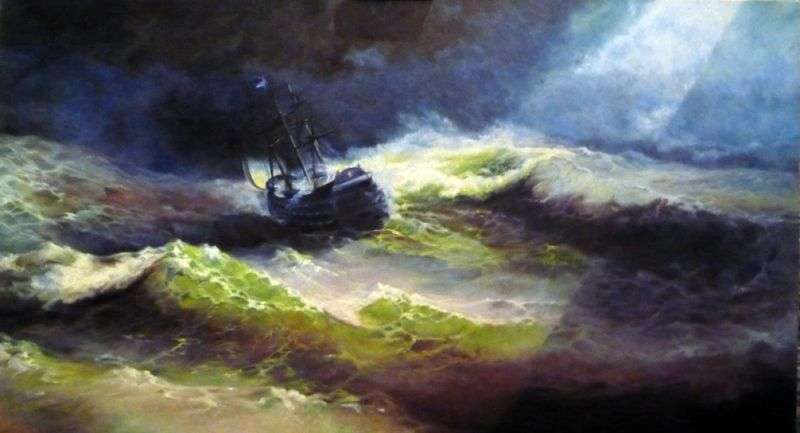 Statek Empress Maria podczas burzy   Ivan Aivazovsky