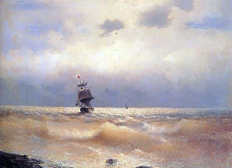 Statek na wybrzeżu   Ivan Aivazovsky