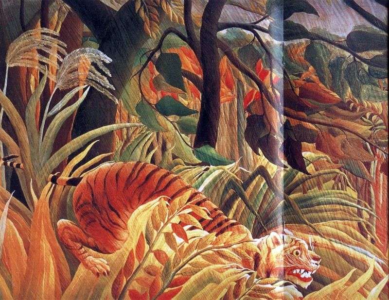 Atak w dżungli   Henri Rousseau