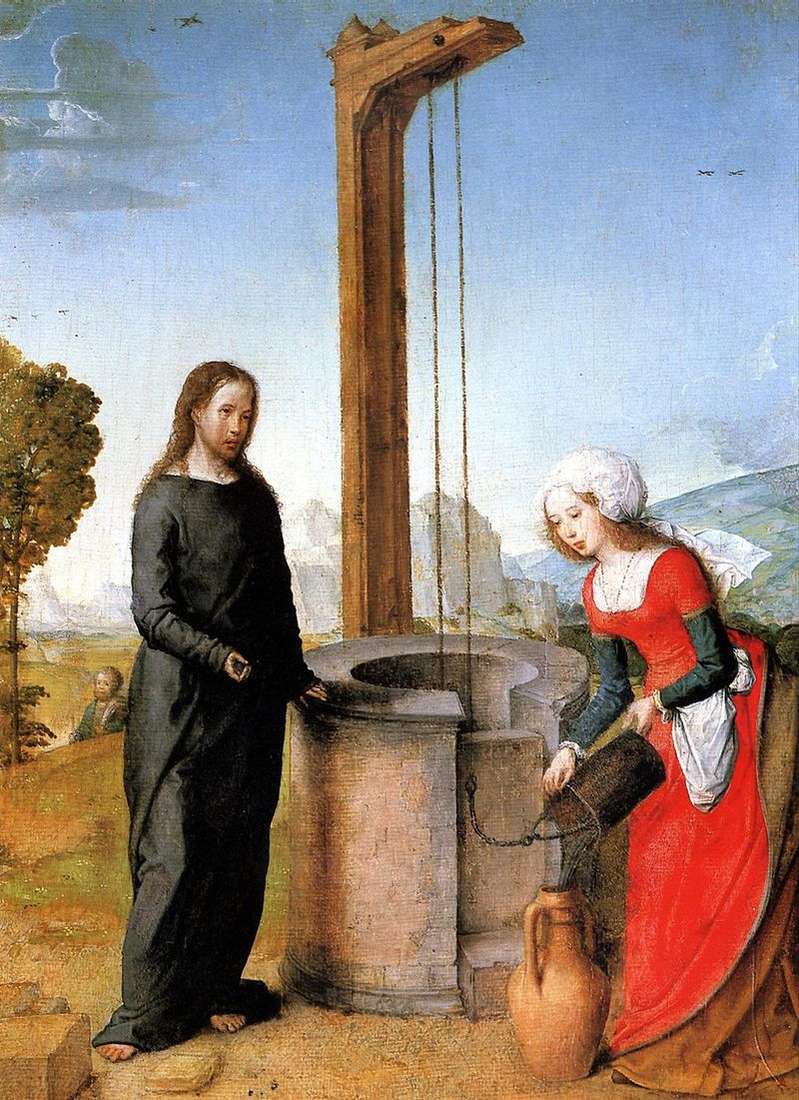 Chrystus i Samarytanka   Juan de Flandes