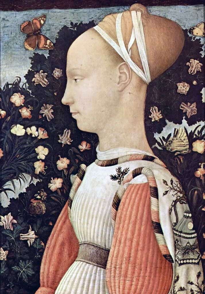 Portret Ginevra d Este   Antonio Pisanello