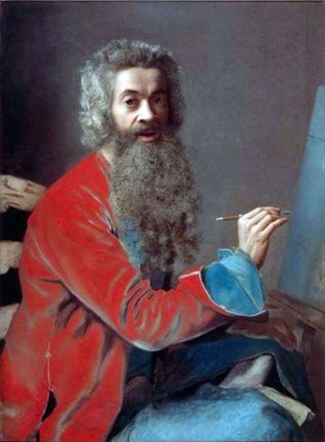 Autoportret z brodą   Jean Etienne Liotard