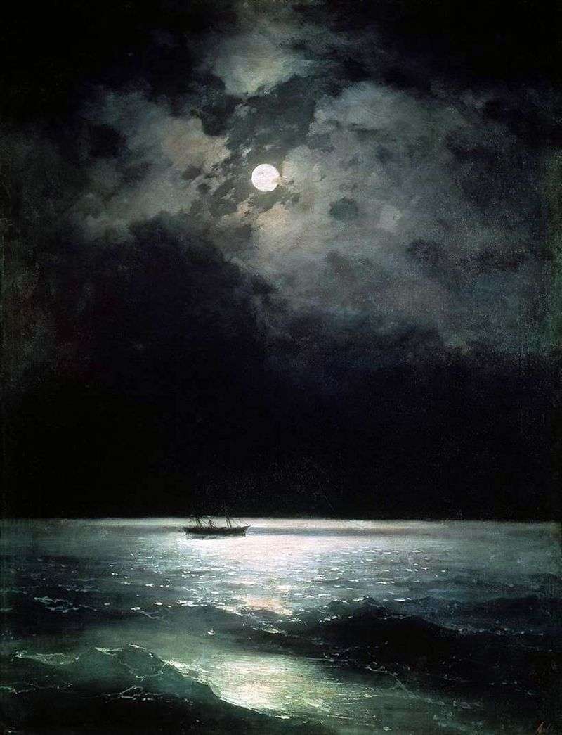 Morze Czarne w nocy   Ivan Aivazovsky