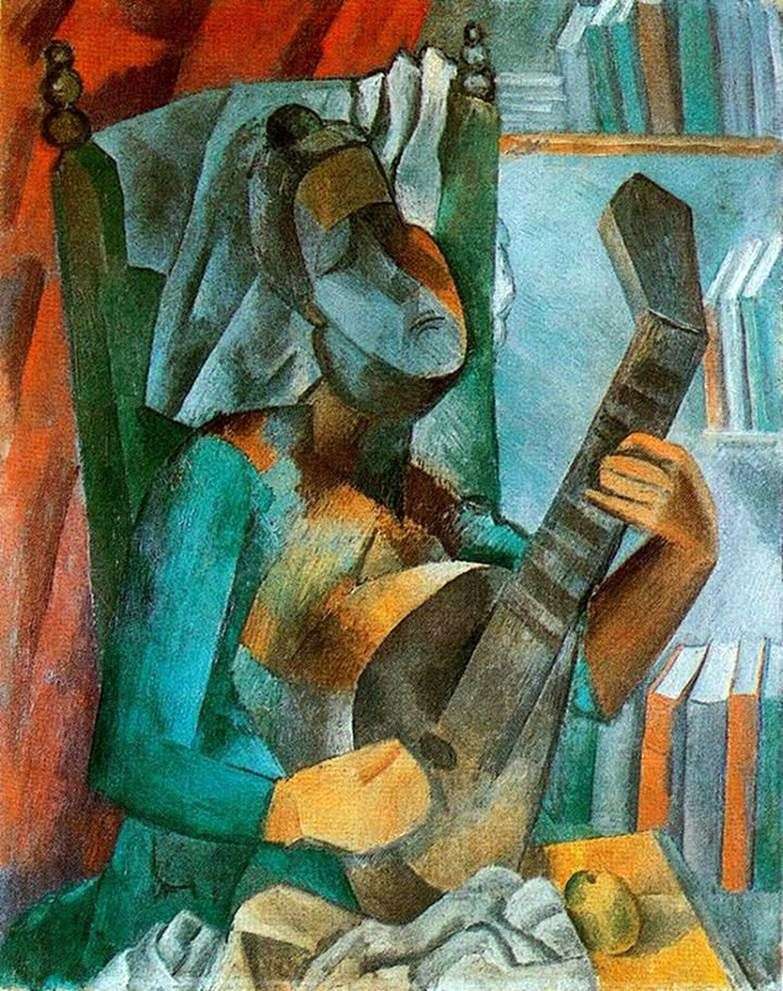 Kobieta z mandoliną   Pablo Picasso