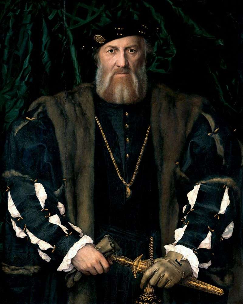 Portret francuskiego ambasadora w Anglii, Sir Moret Charles de Solier   Hans Holbein