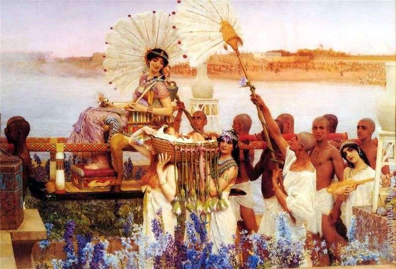 Znalezienie Mojżesza   Lawrence Alma Tadema