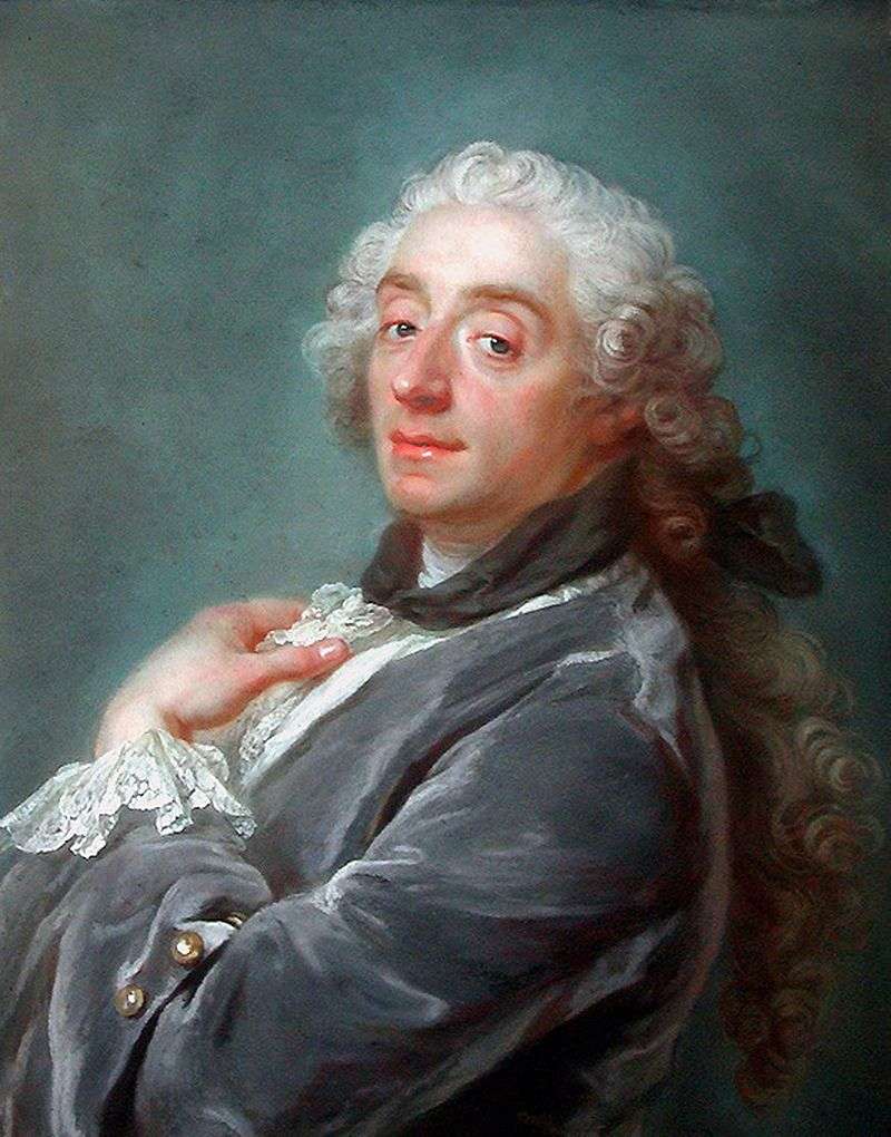 Portret Francois Boucher   Gustav Lundberg