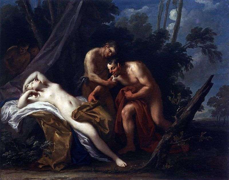 Satyr i śpiąca nimfa   Jacopo Amigoni