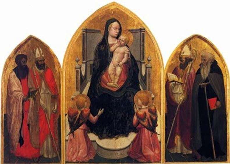 Madonna z aniołami i świętymi (tryptyk św. Jana)   Masaccio