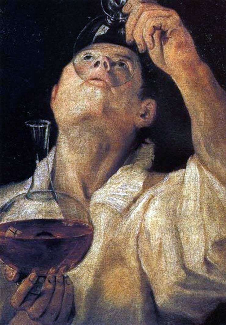 Portret pijącego chłopca   Annibale Carracci