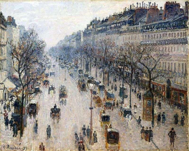 Boulevard Montmartre   Camille Pissarro