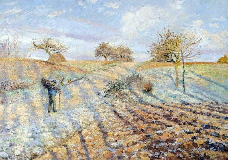 Stara droga z Anneri do Pontoise. Frosts   Camille Pissarro