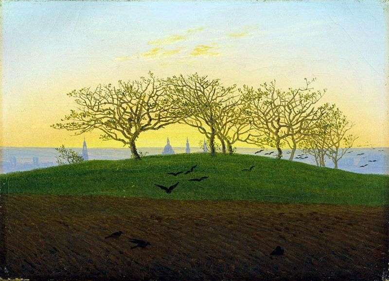 Uprawa pod Dreznem   Caspar David Friedrich