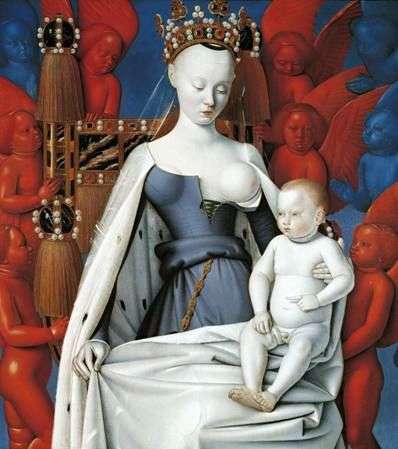 Madonna z Dzieciątkiem   Jean Fouquet