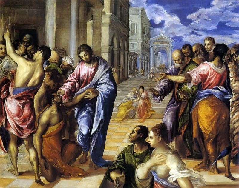 Uzdrawianie Niewidomego   El Greco