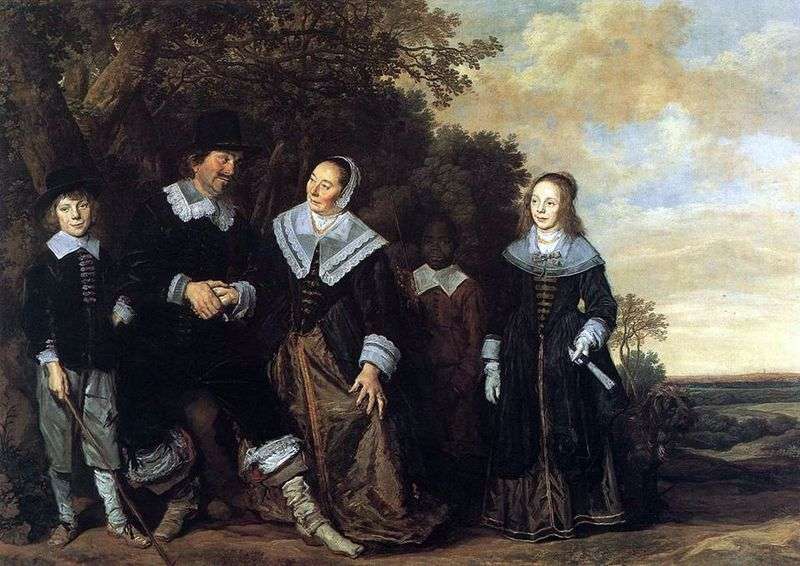 Portret rodzinny w krajobrazie   Frans Hals