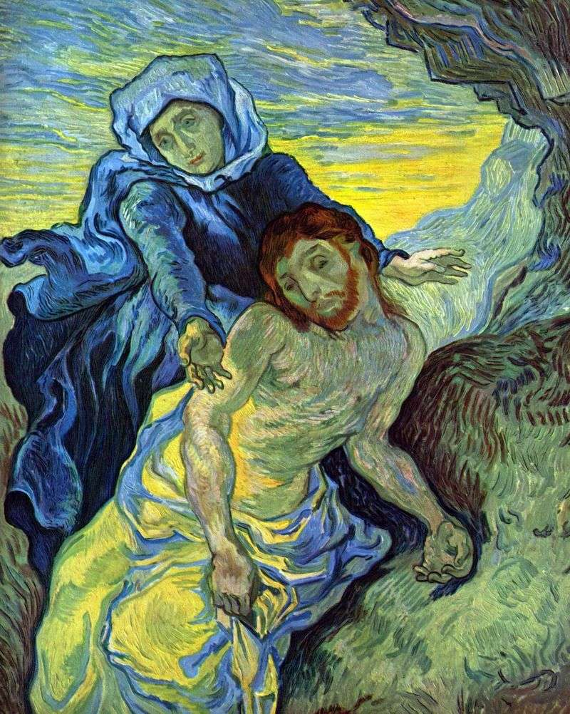 Pieta (autor: Delacroix)   Vincent Van Gogh
