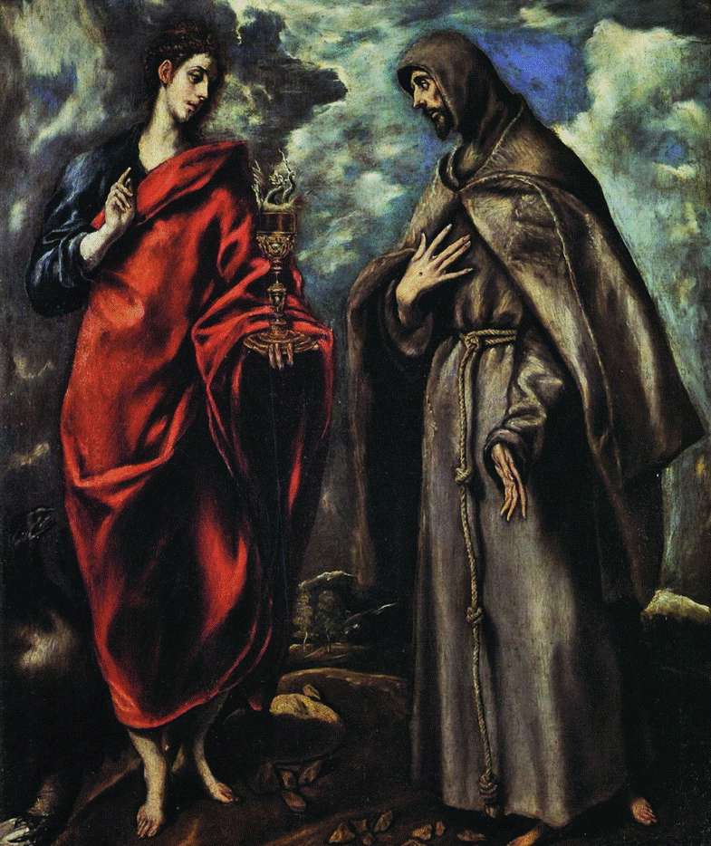 Św. Jana Ewangelisty i św. Franciszka z Asyżu   El Greco