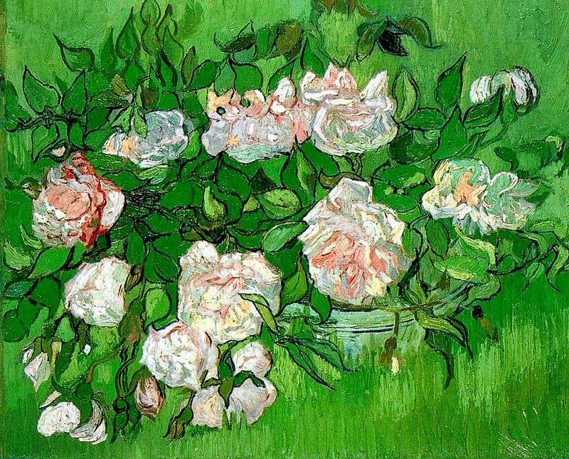 Różowe róże   Vincent Van Gogh