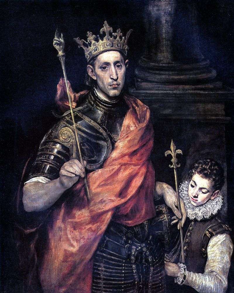 Saint Louis, król Francji i strona   El Greco