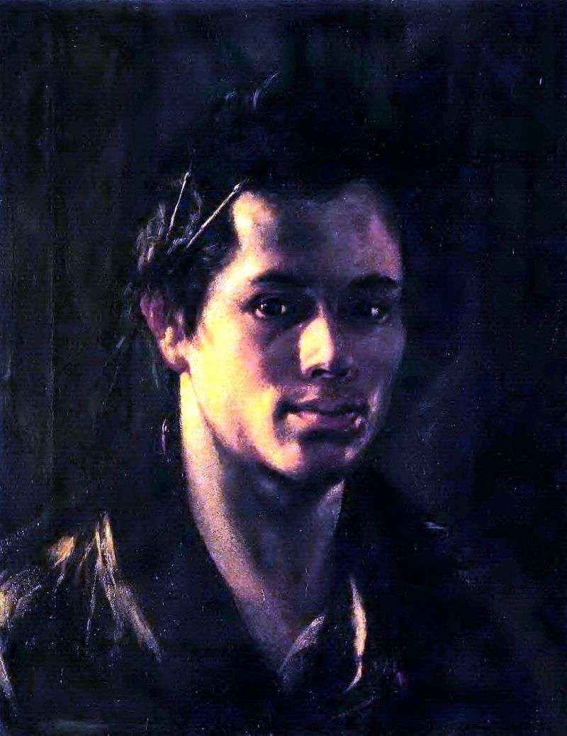 Autoportret z frędzlami za uchem   Orest Kiprensky
