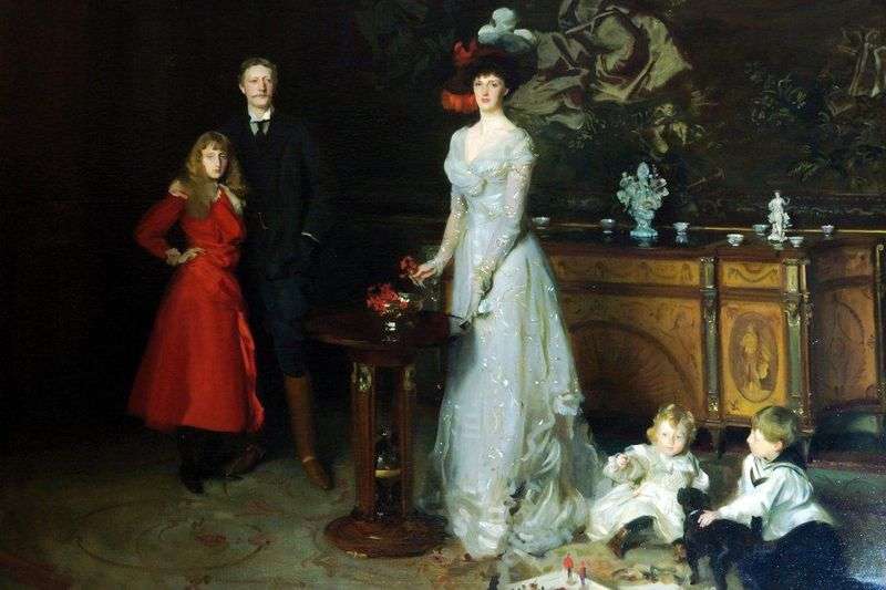 Sir George Sitwell, Lady Ida Sitwell i ich dzieci   John Sargent