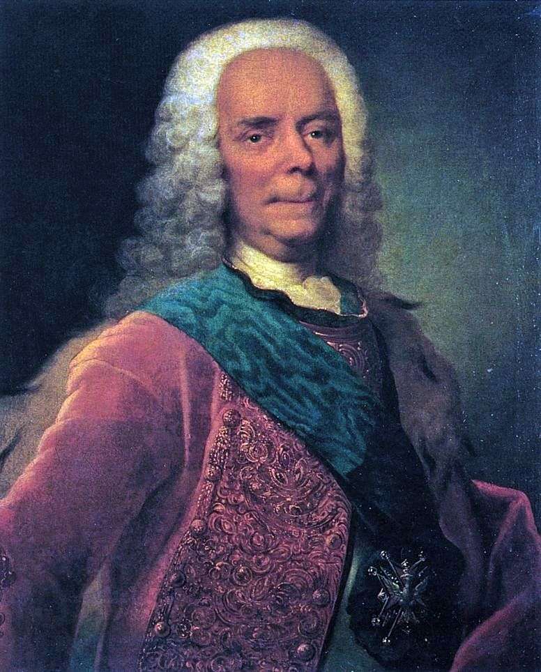 Portret księcia V. V. Dolgorukowa   Georg Christopher Groot