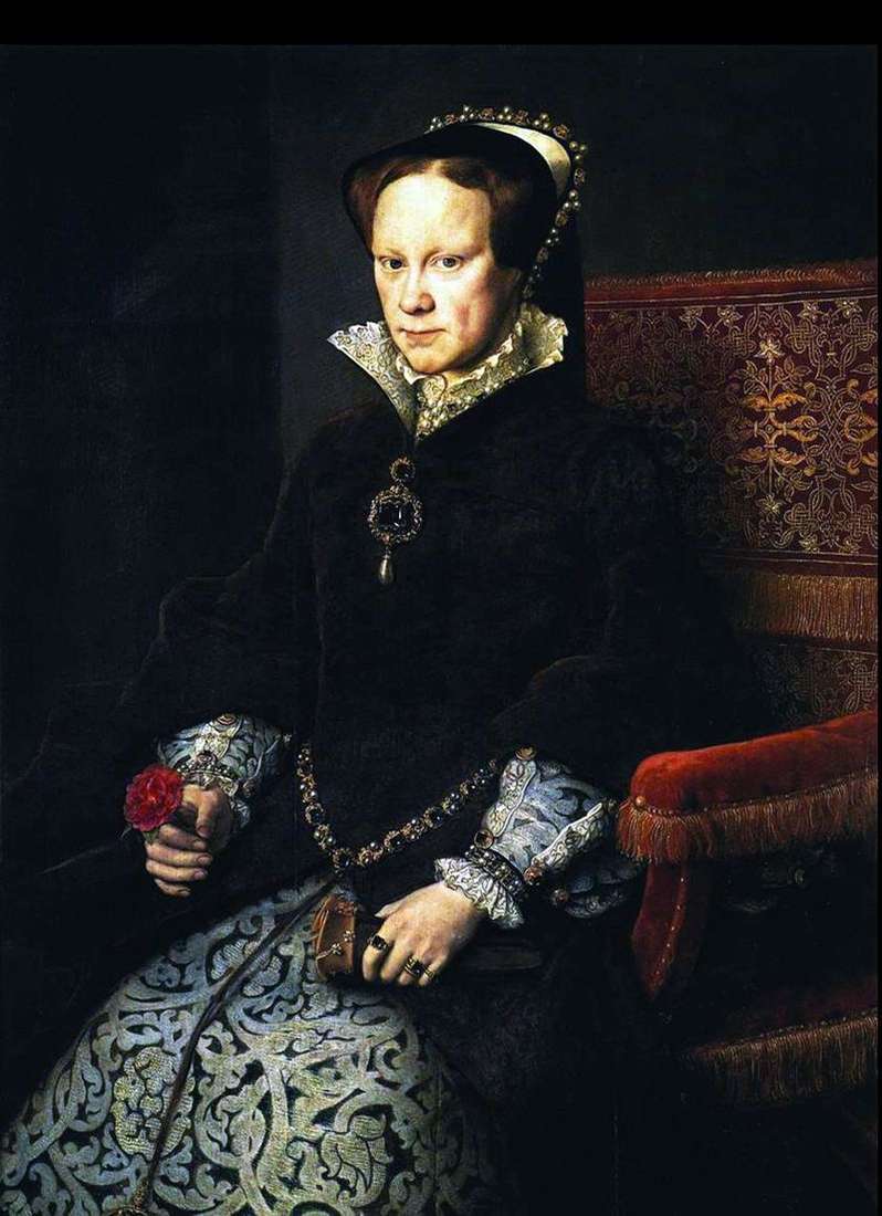 Portret Marii Tudor   Antonis Moro van Dashorst