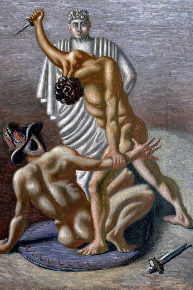 Gladiatorzy   Giorgio de Chirico