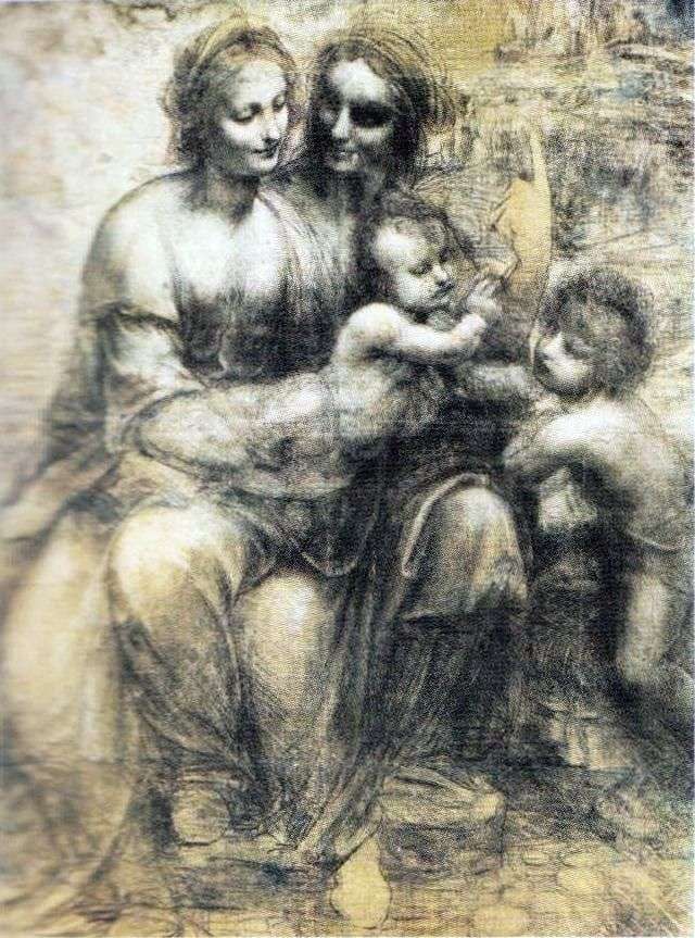 Madonna z Dzieciątkiem z Anną i Johnem   Leonardo da Vinci