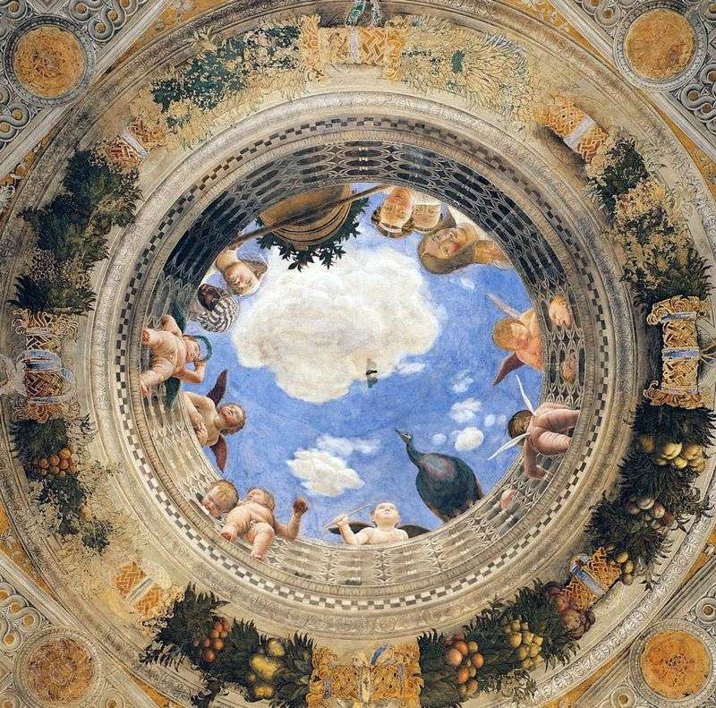 Dome Fresco z kamery degli Spozi   Andrea Mantegna