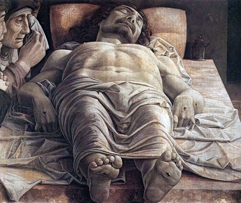 Opłakiwanie zmarłego Chrystusa   Andrea Mantegna