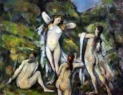 Czterech kąpiących się   Paul Cezanne