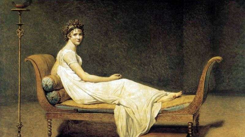 Portret Madame Recamier   Jacques Louis David